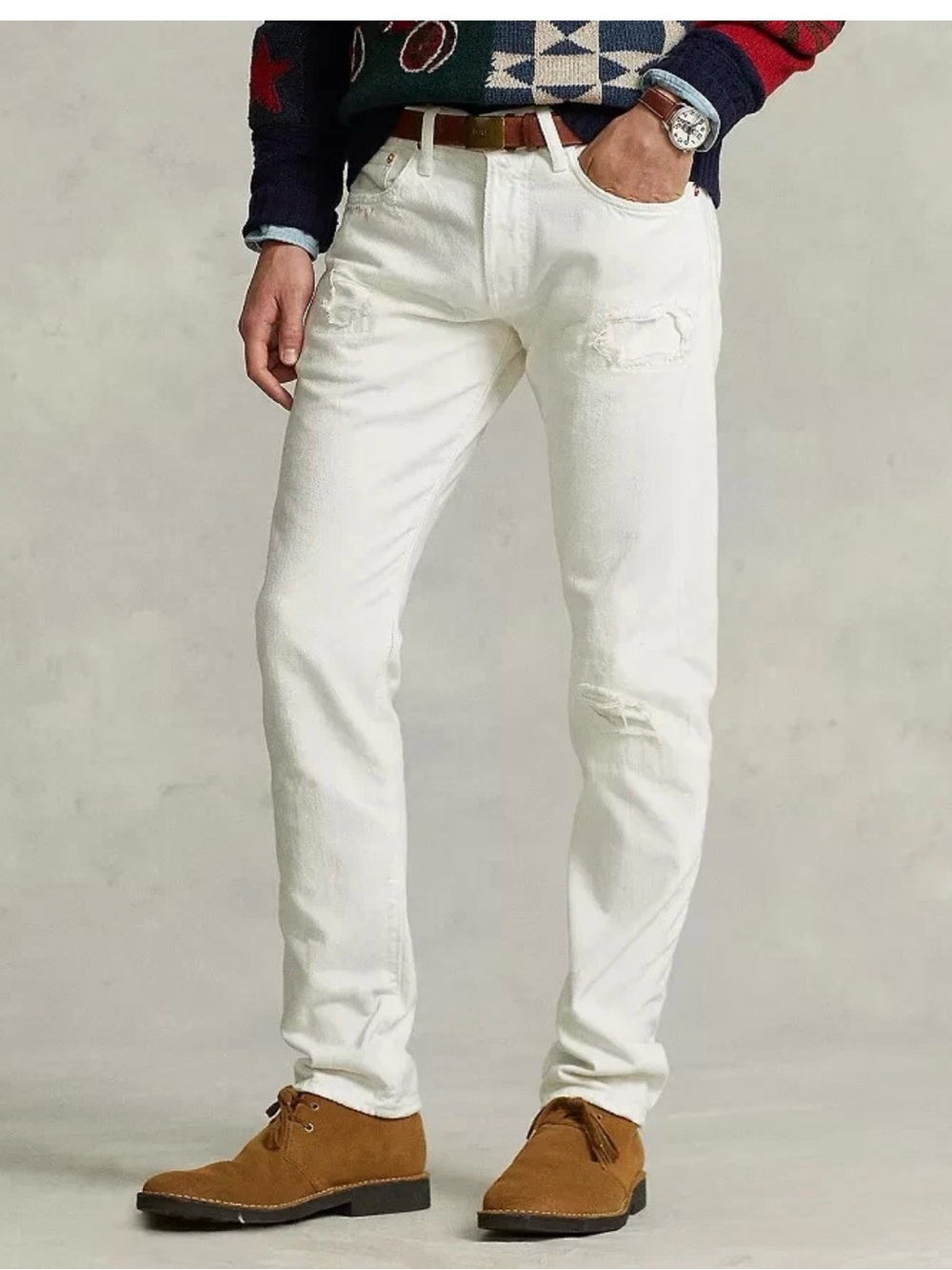Polo Ralph Lauren Sullivan Slim off White Men's Jeans 30x32
